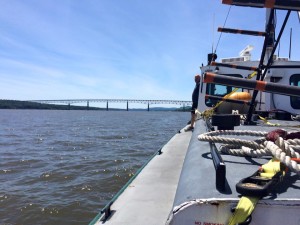 Stage 1 - our view as we approach the bridges